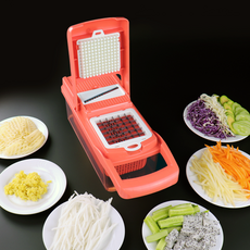 깍둑 7종 만능 채칼, 혼합 색상, 1개