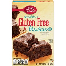 베티 크로커 프리 브라우니 믹스 453.6g 상자 (3개 팩 Betty Crocker Gluten Free Brownie Mix 16-ounce Boxes (Pack of 3, 16온스(3팩), 1개, 453g