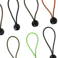 TE 캠핑용 볼타입 스트레치코드 탄성로프 스트링 후크로프