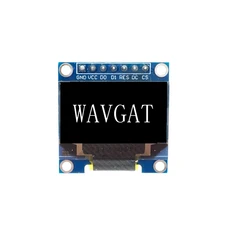 OLED IIC 직렬 흰색 디스플레이 모듈 아두이노 블랙용 LCD 스크린 보드 0.96 인치 128X64 I2C SSD1306 GND, 04 7Pin White