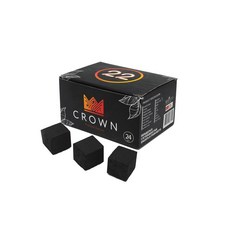 Hookah charcoal Crown coconut 22mm 24pcs 250g 물담배숯, 2개
