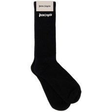 팜엔젤스 로고 자수 미디 양말