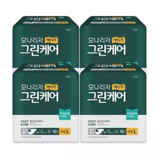 그린케어 매직테이프 액티브 대형10매x4팩 성저귀 용팬티 임산부 패드 성인 기저귀 산모용, 10매입, 4박스, 대형