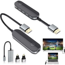 아이쉐어 iOS 무선 HDMI 디스플레이 어댑터 아이폰용 아이폰에서 TV모니터프로젝터로 스트리밍 미러링 장치 HD 영상 및 오디오 동기화 화면 넷플릭스 미지원, C