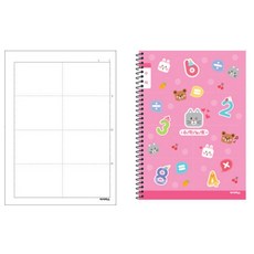 아이비스 초등 슬림형 수학학습노트 28매 스프링노트 어린이학습노트, 여_랜덤1개