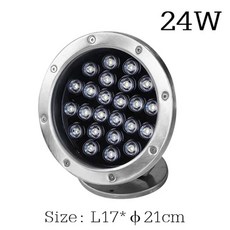 LED 수중 조명 연못 방수 야간 램프 야외 정원 수영장 파티 풍경 3W 9W 15W 18W 24W IP68 DC 12V 24V, 3. 24W / I. AC 24V RGB, 1개