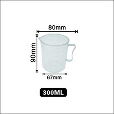 量杯 帶刻度 帶蓋 食品級 塑料 耐高溫, 1個, 250 300 ML,舊款 無蓋 1個