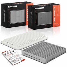 A-Premium 토요타 캠리 2007-2011 2.4L 하이랜더 2008-2013 2.7L 3.5L 시에나 2004-2005 3.3L와 호환되는 활성탄 포함 2-PC 엔진, A-Premium 토요타 캠리 2007-2011 2.4