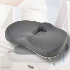 Buybliss 도넛방석 엉덩이 편안 자세교정 / 치질예방, 1개, 블랙