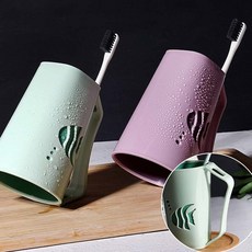 어린이양치컵 사무실칫솔컵 피쉬 4색상 칫솔꽂이 거꾸로 양치 아이디어 귀여운, 네이비