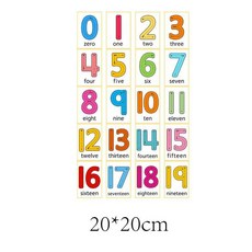 이로나 열전사 알파벳 숫자 기호 전사지 티셔츠 에코백 원단 전용 DIY 스티커, 3.컬러 숫자+영어 전사지, 1개