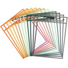 Mr. Pen - 드라이 지우개 포켓 슬리브 25.4 x 35.6cm(10 x 14인치) 24팩 다채로운 드라이 지우개 슬리브 벌크, 가을