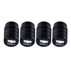 4개입 자동차 휠 타이어 밸브 캡 스템 커버 방진 방수 지리 엠그랜드 MK 판다 빈레이 쿨레이 SX11 아틀라스 EC7 EV8용, Black