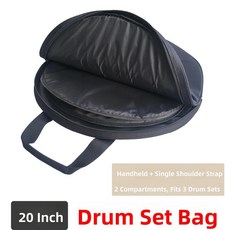 방수 드럼 심벌즈 가방 싱글 숄더 더블 스트랩 드러머 악기, 1개