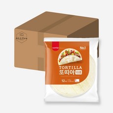 삼립 간식 냉동 밀 또띠아 10호, 744g, 6개