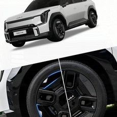 휠커버 포인트 블랙 몰딩 EV9 호환, 상세페이지 참조, 1개