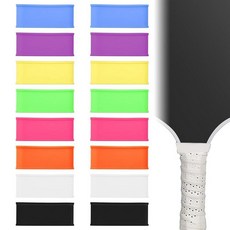 아르빈타스 16 PCS 피클볼 패들 라켓 그립 밴드 테니스 고정 오버그립 스쿼시 라켓용 핸들 고무 실리콘 링 라켓볼 야구 배트, 패턴 없음
