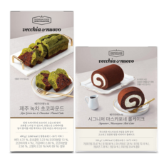 베키아에누보 케익 2종세트 (제주 녹차 초코 파운드 + 마스카포네 롤), 1개