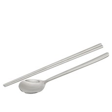 24종 진성 울트라 유광 수저세트, 1세트, 숟가락+젓가락, 실버