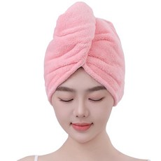 헤어드라이 타월 드라이캡 속건 흡수 헤어 터번 나이트 캡 머리 수건 헤어 캡 마이크로 화이버 경량 빠른 건조 시단 목욕 상승 긴 헤어용, 1개, 상세페이지 참조