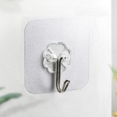 oc1015 부착식 플라워 스테인레스 후크 상하회전 정리 다용도 간편세척, 본품(OC1015)