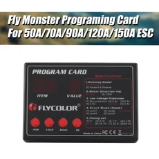 플라이컬러 씨 방수 브러시리스 프로그래밍 박스 50A-150A RC 타입 보트 전호환 ESC, 04 Programming Card