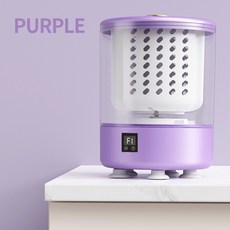 便攜式洗脫一體迷你洗衣機脫水洗衣杯無線免安裝內衣內褲襪子廠家, 如圖所示, 紫色