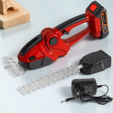 전기 접이식 잔디깎이 충전식 정원 관목 전지가위 무선 트리머 휴대용, [03] US Red