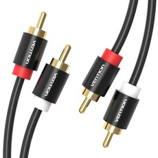 벤션 하이파이 2RCA to 2RCA M to M 오디오 케이블, BCU, 2m, 1개
