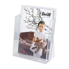 聯合 W.I.P T1621 A5桌面型目錄架，透明展示，傾斜設計，辦公室桌面收納必備, 1個