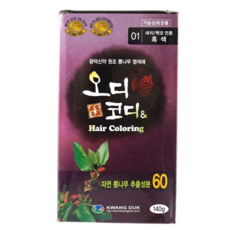 오디코디 헤어염색약 컬러링 샴푸하듯 3분 흑색, 본상품선택, 1개