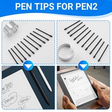 SCLS 10PCS 마커 펜 팁 Remarkable 1/2 스타일러스 Pen2/Pen Plus 교체용 소프트 NibsTips 도구 포함, 01 빠른  Mainland