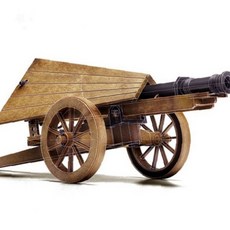 대포 조립 학습 완구 수레 키트 청소년 목재 교육용 체험 고대 무기 화포 역사, 1개