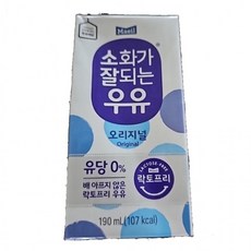 매일유업 소화가 잘되는 우유 190ml 24개, 1L, 1개