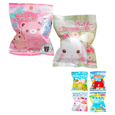 卡通沐浴球，可愛造型，柔軟材質，豐富泡沫，輕鬆洗淨，多款可選，浴室好物, 冰淇淋, 1個