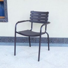 戶外桌椅別墅庭院陽臺桌椅休閒防水桌椅室外露天外擺塑木桌椅組閤 戶外桌椅 桌椅組閤 桌椅 庭院休閑桌椅 庭院靠背椅子 0R, 橫條椅*2