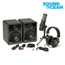 맥키 Creator Bundle MACKIE 크리에에터번들 홈레코딩 패키지 마이크 헤드폰 스피커 패키지