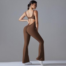전신 올인원 레깅스 여성용 운동복 점프수트 휘트니스복, 트와일라잇블루, XL