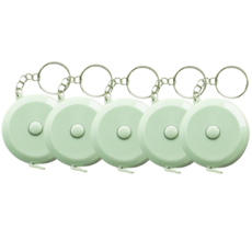 에스에이케이 2M 휴대용 줄자, 5개, 연두색