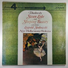 차이코프스키 백조의 호수 & 잠자는 숲속의 미녀 - 스토콥스키 자켓NM 음반좋음NM LP초음파세척