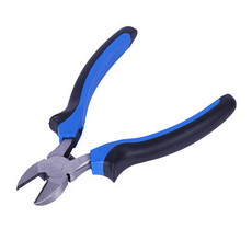 자타라 투톤 손잡이 카본 스틸 철물 공구 리빠 닛퍼 니퍼 블루, 1개