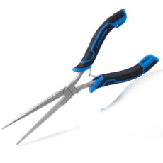 SPEEDWOX 긴 리치 바늘 코 플라이어는 보석 제작 구부러진 와이어 및 좁은 장소에서 작동하는 톱니 모양 턱이 있는 얇고 긴 바늘 코 플라이어입니다, 1개