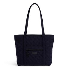 베라 브레들리 여성용 극세사 스몰 토트백 네이비