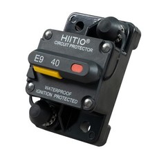 60암페어 마린 서킷 브레이커 IP67 방수 수동 리셋 스위치 12V48V DC 38인치 스터드 보트 트롤링 모터마린 ATV배터리태양광 시스템용 표면 장착 60A, 40A