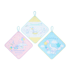 산리오 시나모롤 고리타올 3P 세트 손수건 어린이집 손수건 주방수건, 3개, 믹스