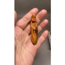 天然北太行崖柏 達摩佛 尺寸約1.5*1.7*6.6cm, 如圖所示, 1個