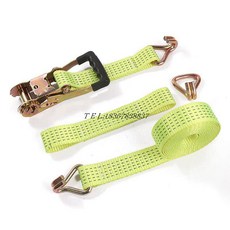 카고랩 타이다운 스트랩 견인 고정 윈치 로프 화물, J. 노란색 6톤 3m 차량 세트