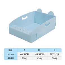 ChongFa 防水可折疊一次性貓砂盆, 藍色純色 無贈品, 1個