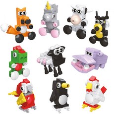 애니멀 육지동물 블럭, 상세페이지 참조, 10개