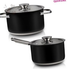 가정용 조리 도구 인덕션 열전도 양손 스튜 찜 요리 주방 용품 블랙 코팅 세트, 1개, 알토 IH 냄비 편수18+양수20, 상세페이지 참조